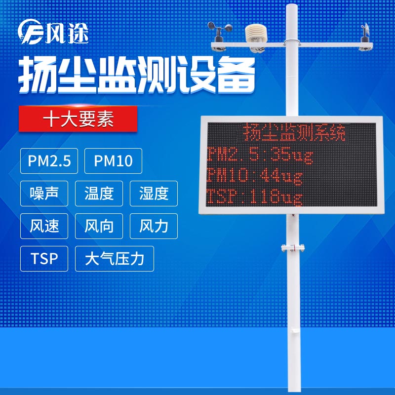 揚塵監控系統，實現精細化管控